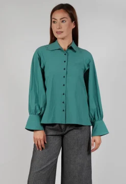 Button Through Shirt in Green