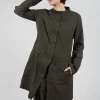 Button Through Utility Coat in Jungle