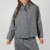 Button Through Utility Jacket in Rock