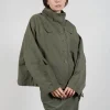 Button Through Utility Jacket in Camp