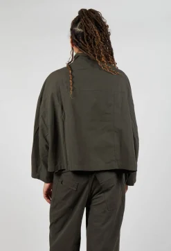 Button Through Utility Jacket in Jungle