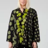 Button Up Blouse in Yellow Pois