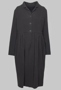 Button Up Coat in Brown