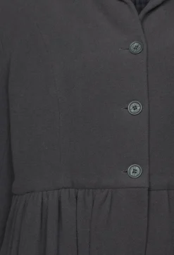 Button Up Coat in Brown