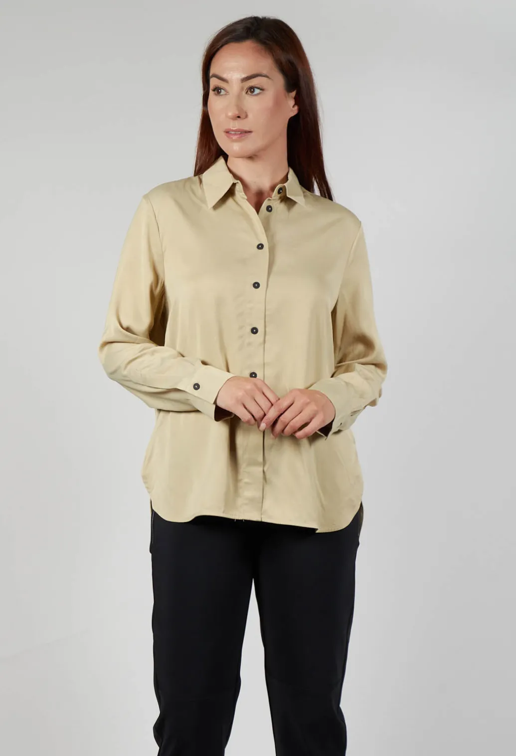 Button Up Shirt in Beige