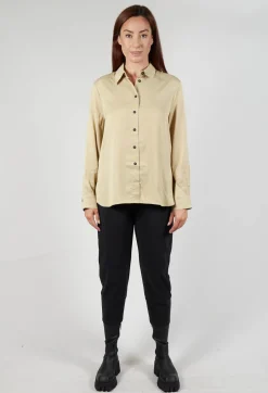 Button Up Shirt in Beige