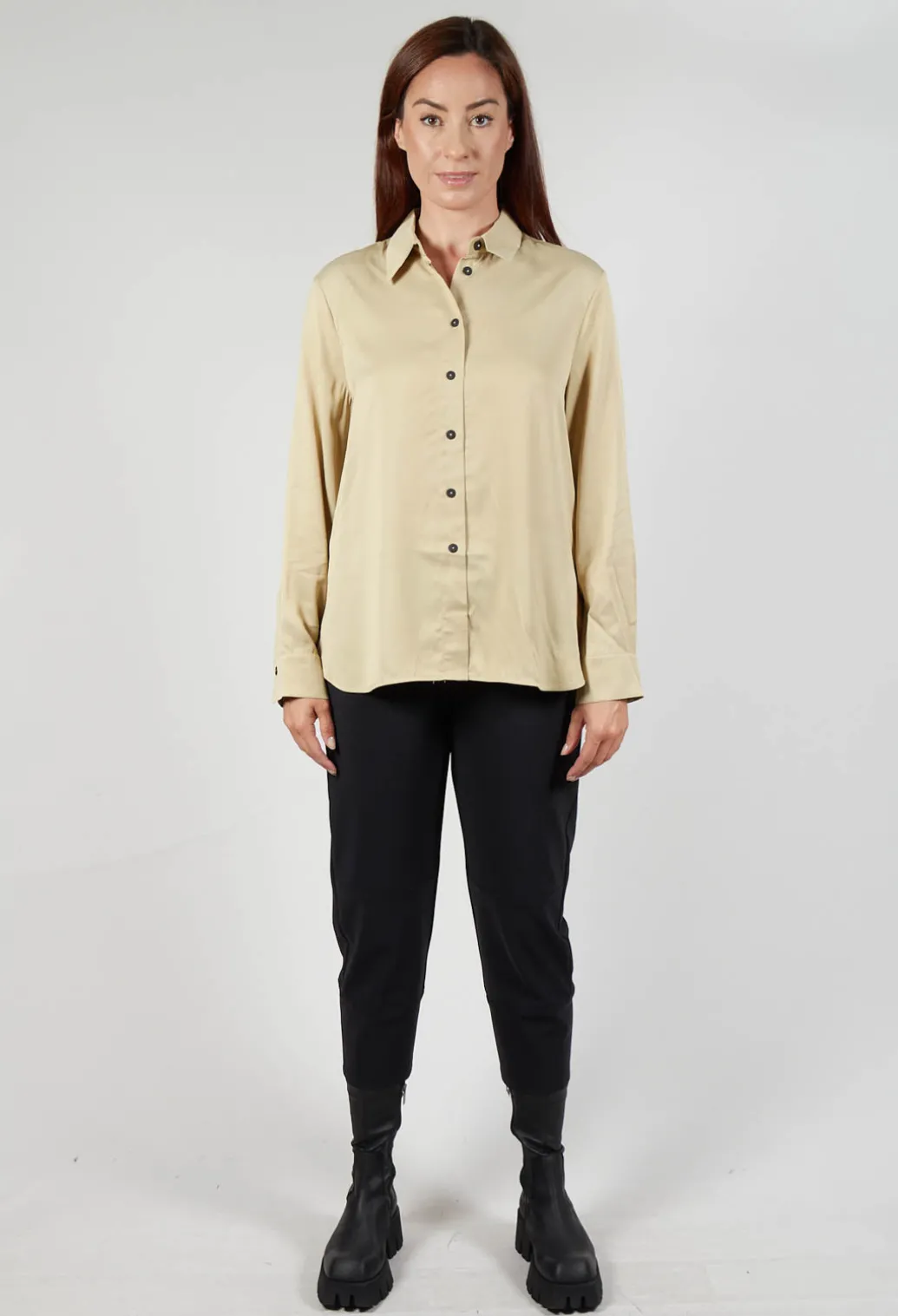 Button Up Shirt in Beige