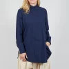 3/4 Button Up Shirt in Blue