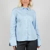 Button Up Shirt in Celeste