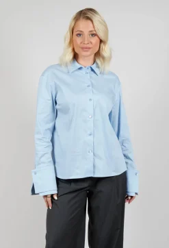 Button Up Shirt in Celeste