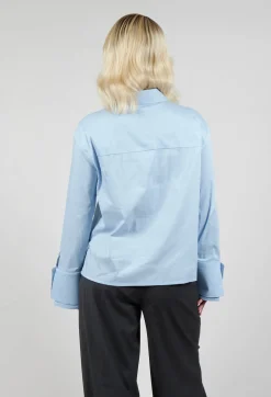 Button Up Shirt in Celeste