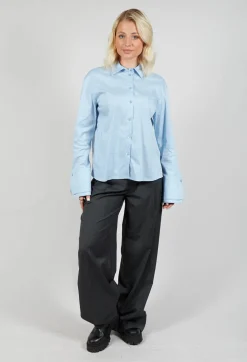 Button Up Shirt in Celeste