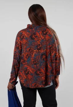Button Up Shirt in Funghiarancio