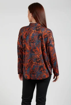 Button Up Shirt in Funghiarancio