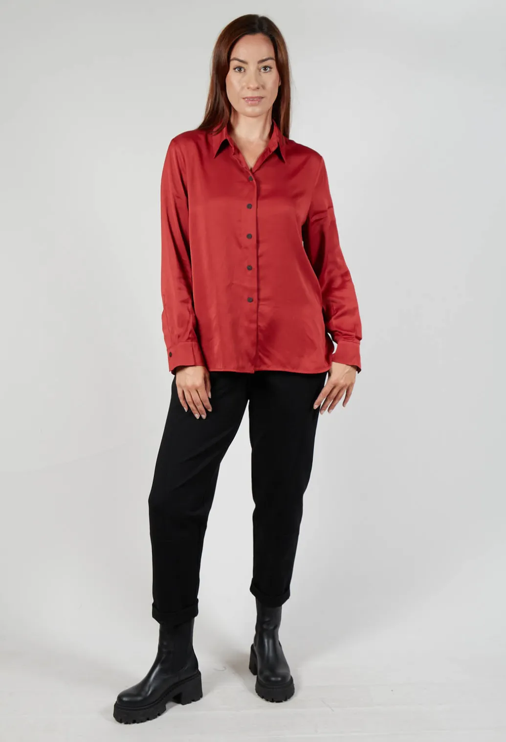 Button Up Shirt in Red