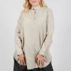 3/4 Button Up Shirt in Sand