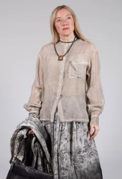 Button Up Shirt in Tinto Freddo Desert