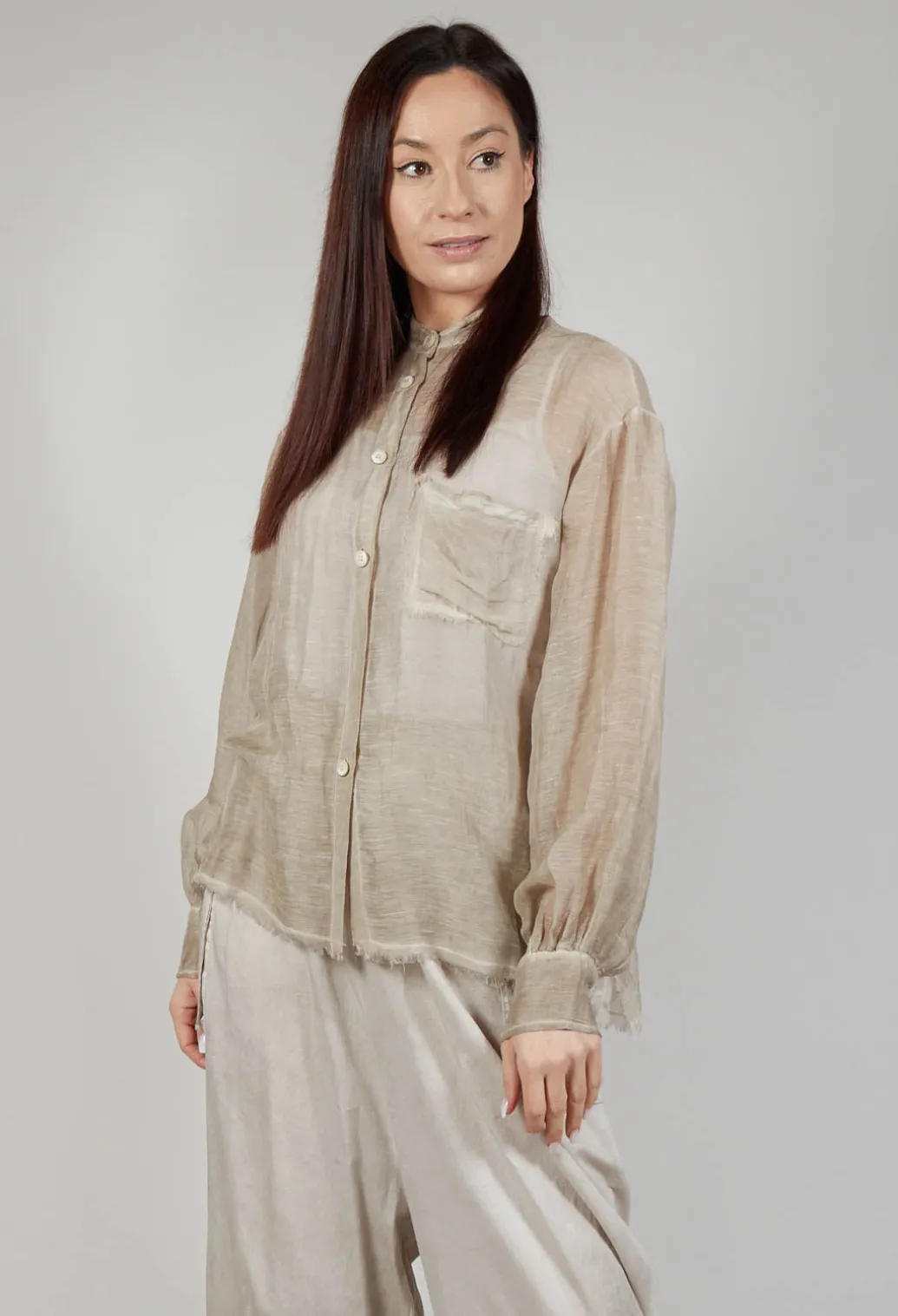 Button Up Shirt in Tinto Freddo Desert