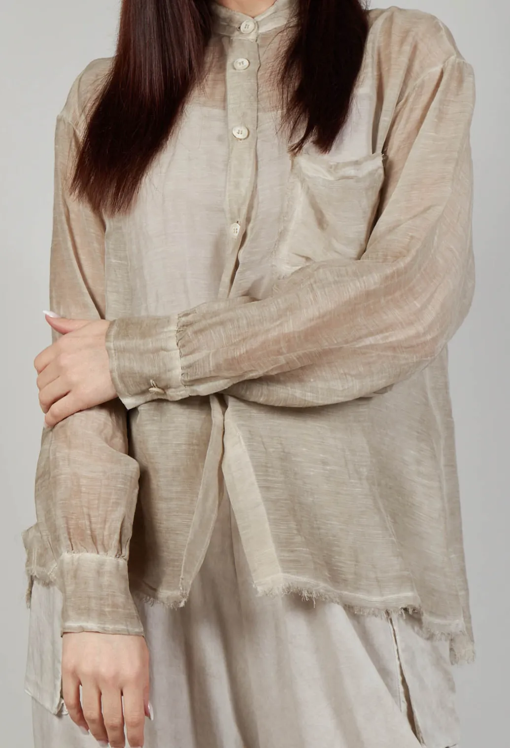 Button Up Shirt in Tinto Freddo Desert