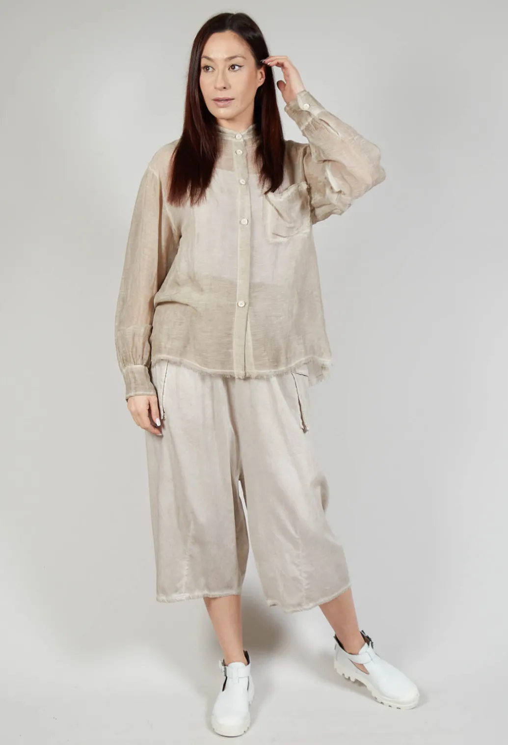 Button Up Shirt in Tinto Freddo Desert