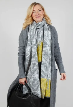 Cable Knit Long Cardigan in Steel Grey