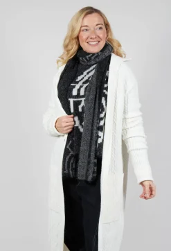 Cable Knit Long Cardigan in Off White