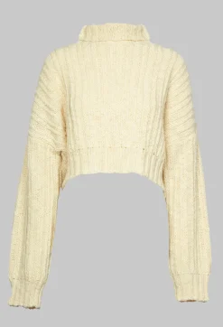 Cactus Tricot Chunky Knit in Latte