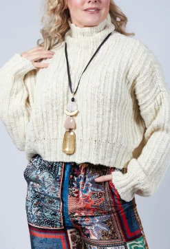 Cactus Tricot Chunky Knit in Latte