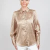 Cadence Shirt with Volume Sleeves in Dot