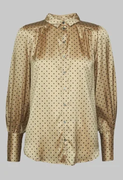 Cadence Shirt with Volume Sleeves in Dot