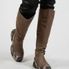 Calf Length Boots in Gasoline Atmosfera