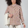 Calipso Shirt in Brown Check
