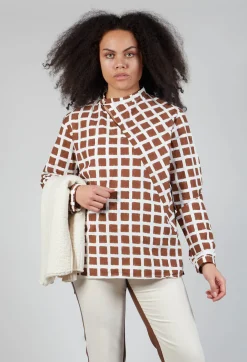 Calipso Shirt in Brown Check