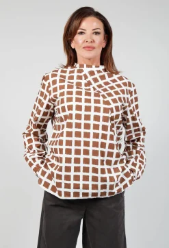 Calipso Shirt in Brown Check