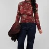 Calm Top in Burgundy
