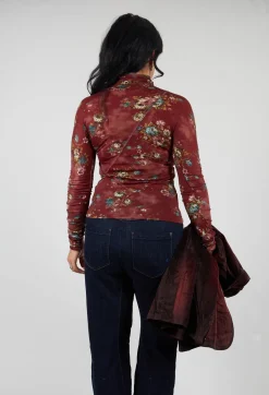 Calm Top in Burgundy