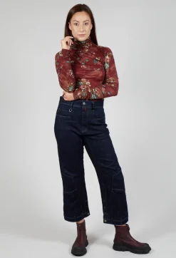 Calm Top in Burgundy