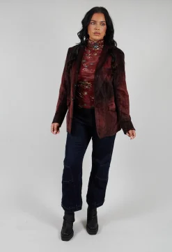 Calm Top in Burgundy