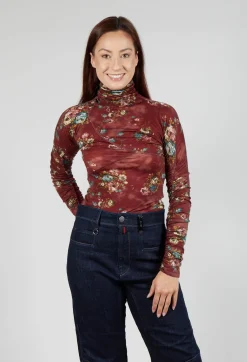 Calm Top in Burgundy