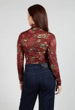 Calm Top in Burgundy