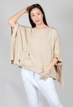 Cape Style Jumper in Sand