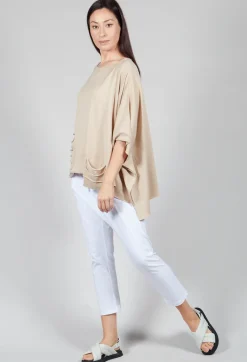 Cape Style Jumper in Sand