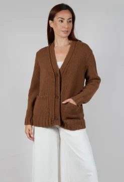 Cardigan in Brown