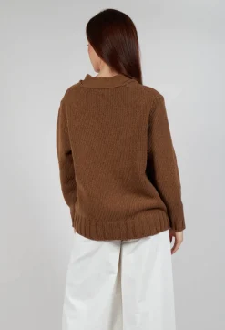 Cardigan in Brown