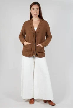Cardigan in Brown