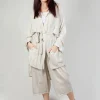 Cardigan in Viscosa Tinto Freddo Ivory