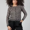 Cardigan Knitted in Nero Beige