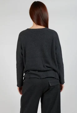 Cardigan Tricot RWS in Charcoal