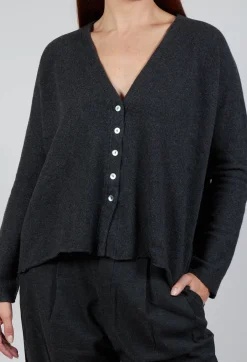 Cardigan Tricot RWS in Charcoal