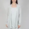 Cardigan with Lettering Detail in Grey Jacquard
